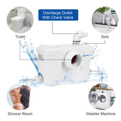 Factory Direct Sales Macerator Toilet with 500W Pump LS-FLO500 Dreamsani