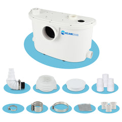 Elongated 500W Macerator Toilet for Basement LS-FLO500 Dreamsani