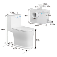 Wholesale Macerator Toilet with Powerful Macerator Pump JLF-FLO800 Dreamsani