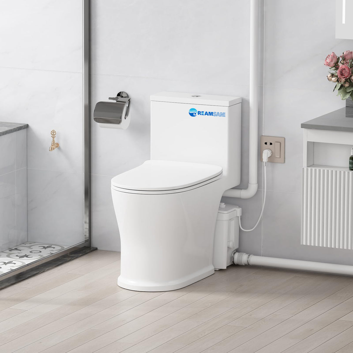 Wholesale Macerator Toilet with Powerful Macerator Pump JLF-FLO800 Dreamsani