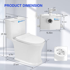 Wholesale Macerator Toilet with Powerful Macerator Pump JLF-FLO800 Dreamsani